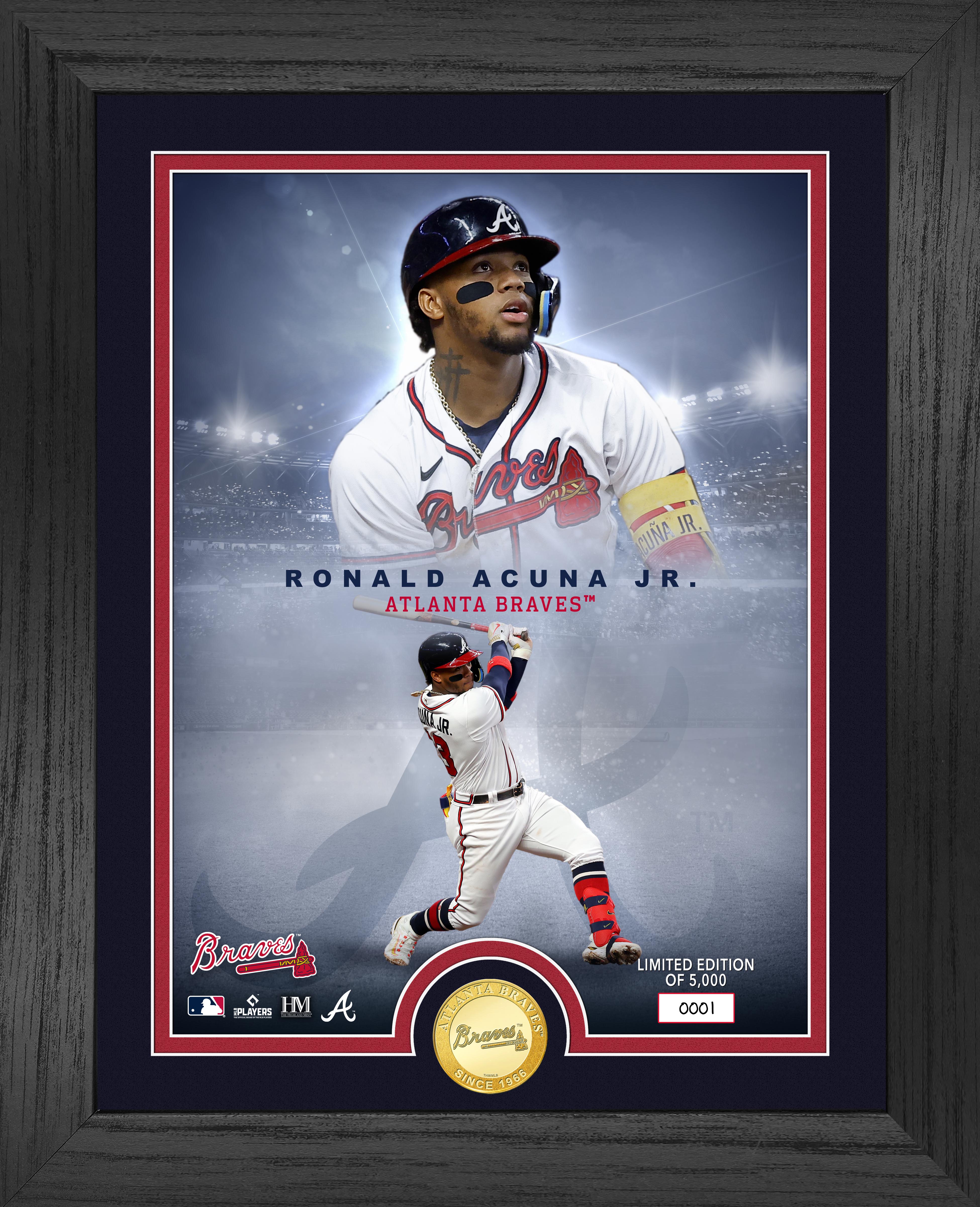 Ronald Acuna Braves Legends Bronze Coin Photo Mint - Sports Collectibles, Sports Memorabilia, Sports Fan Shop, Sports Gifts