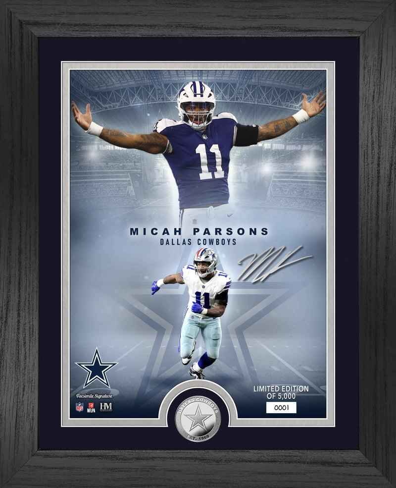 MICAH PARSONS NFL LEGENDS BRONZE COIN PHOTO MINT - 757 Sports Collectibles