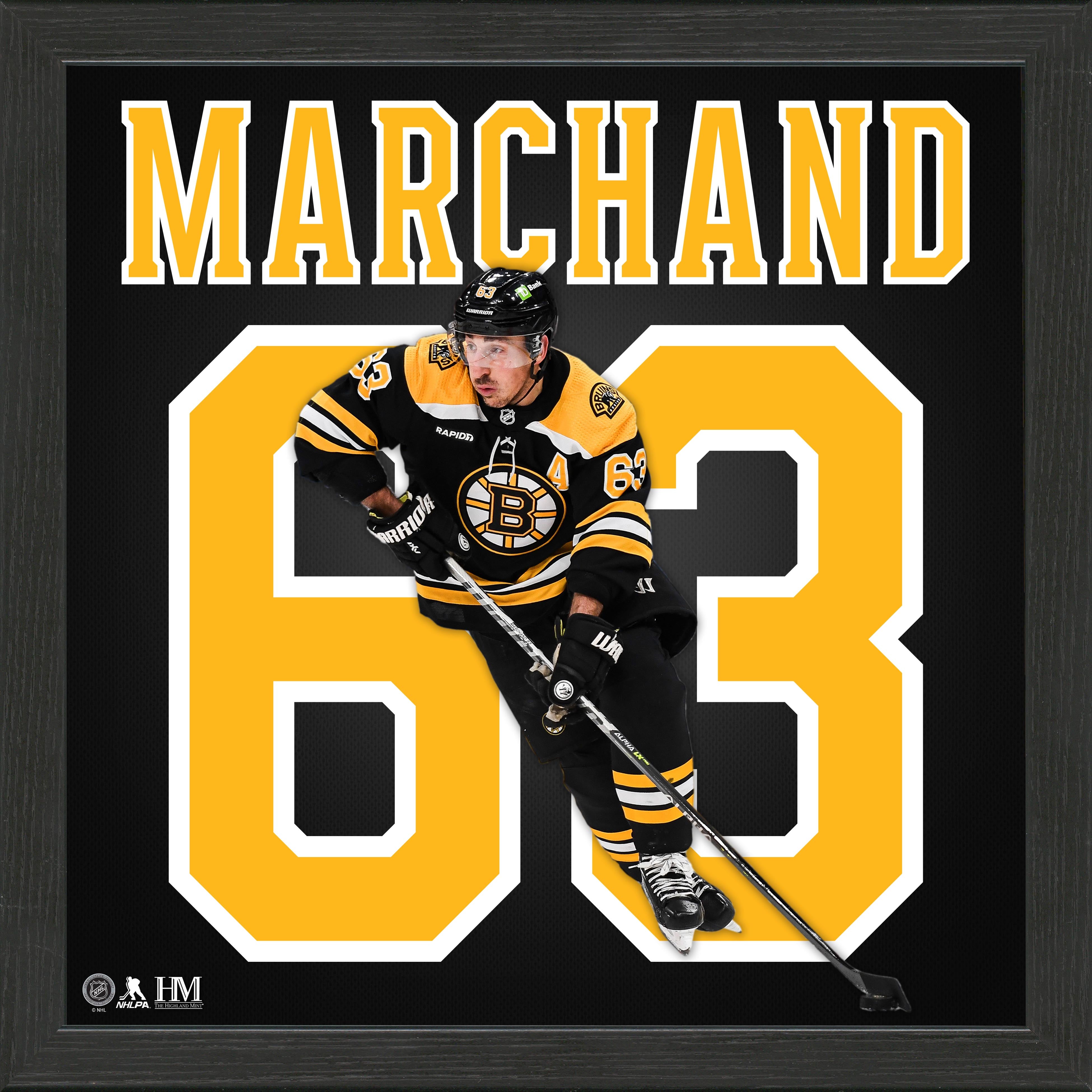 Brad Marchand Boston Bruins IMPACT Jersey Frame - Sports Collectibles, Sports Memorabilia, Sports Fan Shop, Sports Gifts