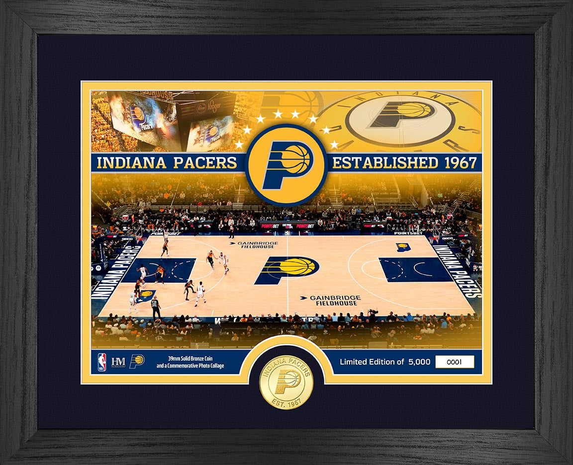 Indiana Pacers Bronze Coin Court Photo Mint - Sports Collectibles, Sports Memorabilia, Sports Fan Shop, Sports Gifts