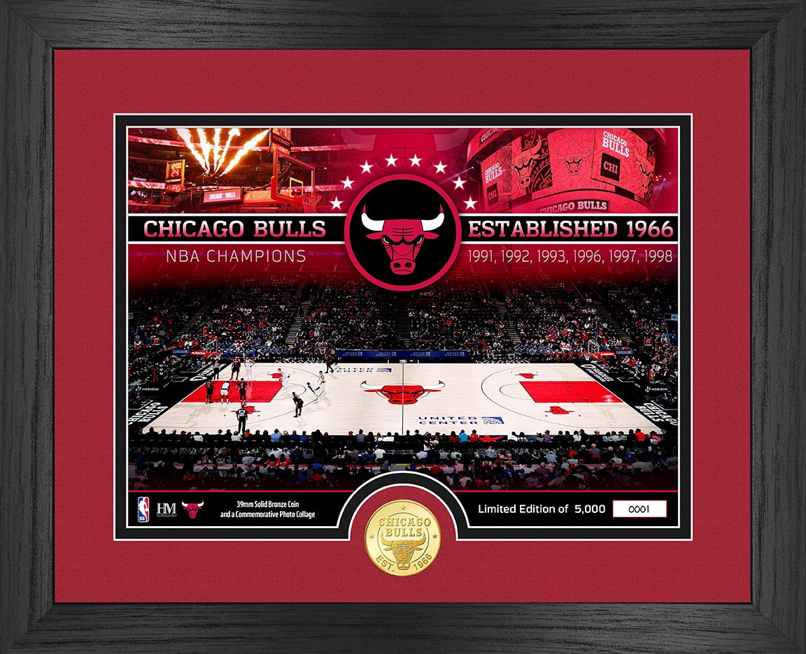 Chicago Bulls Bronze Coin Court Photo Mint - Sports Collectibles, Sports Memorabilia, Sports Fan Shop, Sports Gifts