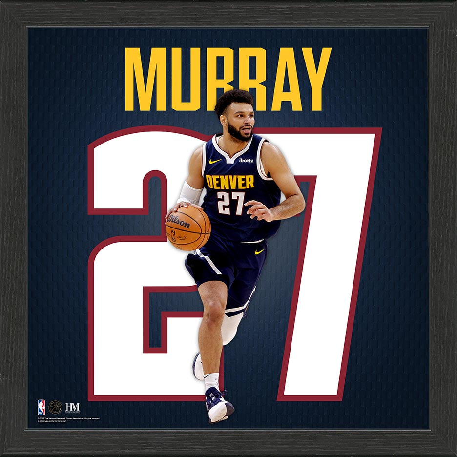Jamal Murray Denver Nuggets IMPACT Jersey Frame - Sports Collectibles, Sports Memorabilia, Sports Fan Shop, Sports Gifts
