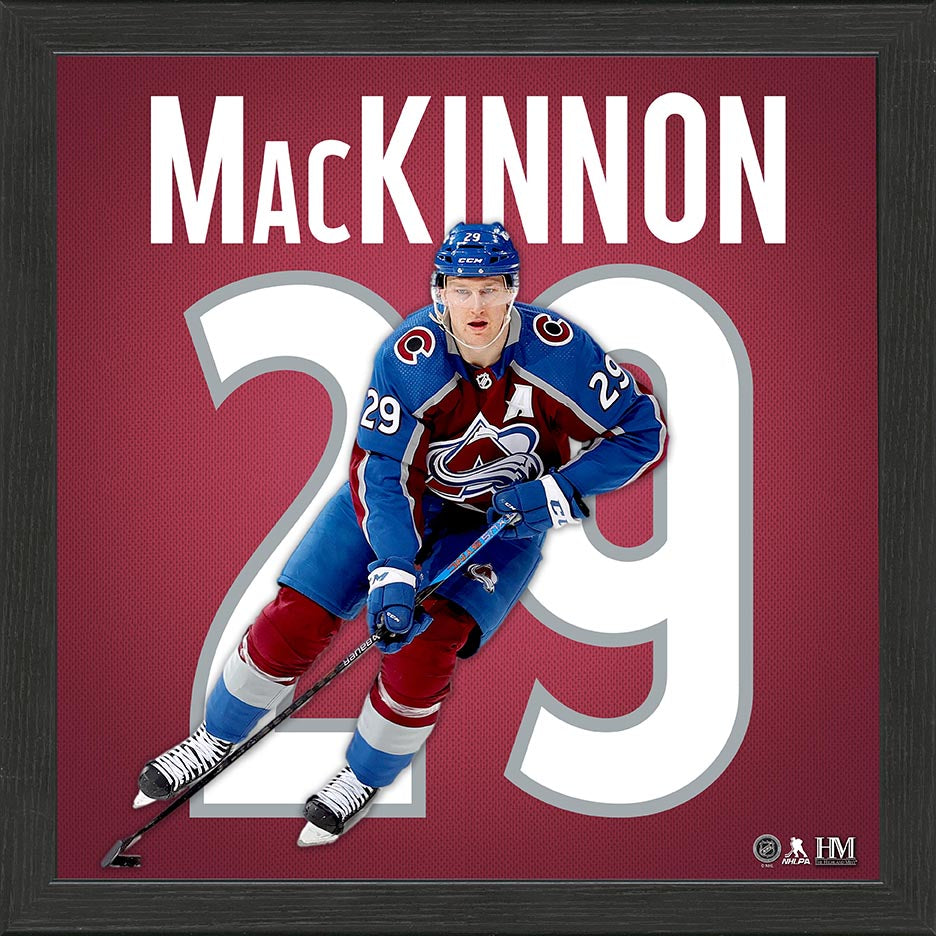 Nathan MacKinnon IMPACT Jersey Frame - Sports Collectibles, Sports Memorabilia, Sports Fan Shop, Sports Gifts