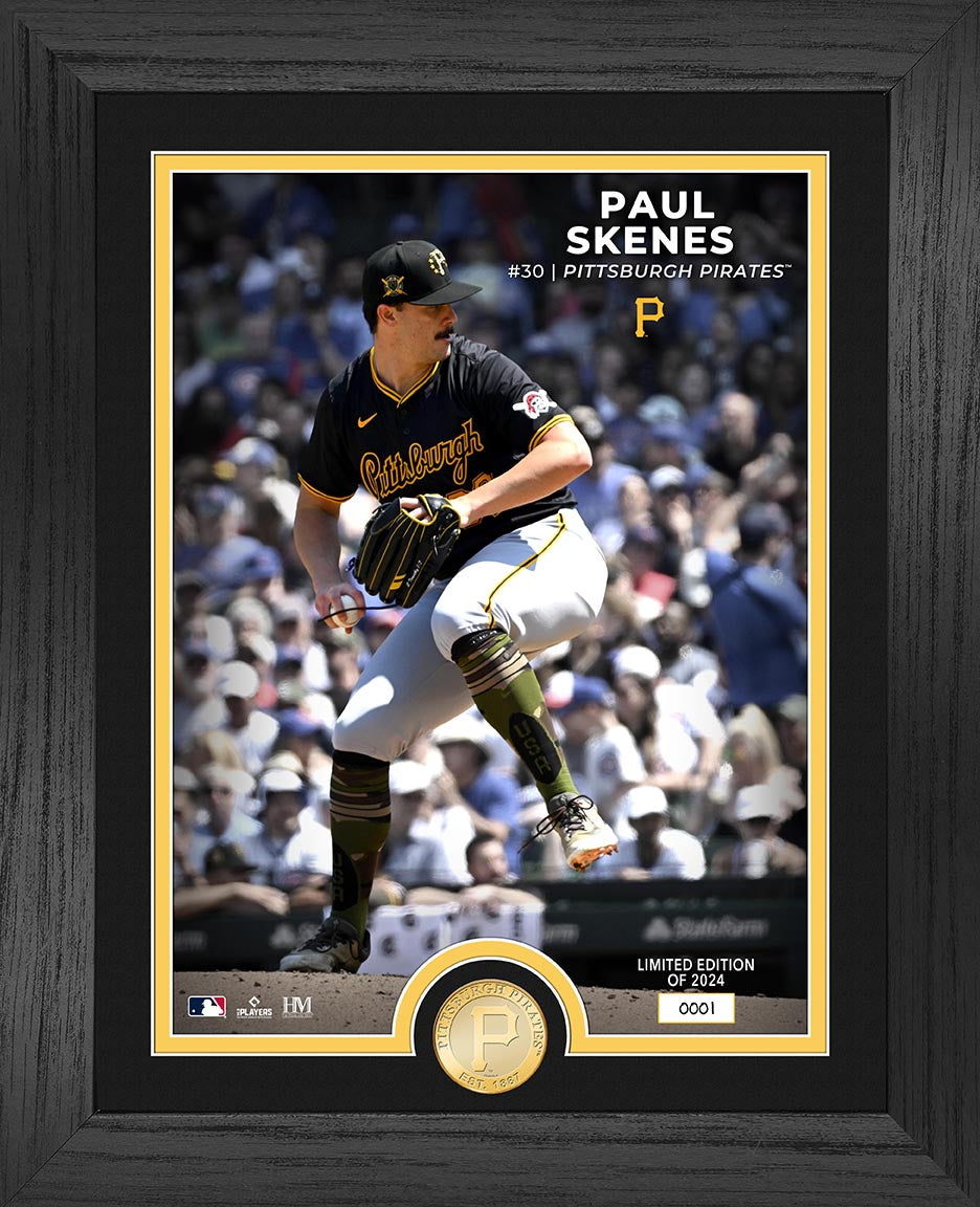 Paul Skenes Pittsburgh Pirates Rookie Bronze Coin Photo Mint - Sports Collectibles, Sports Memorabilia, Sports Fan Shop, Sports Gifts