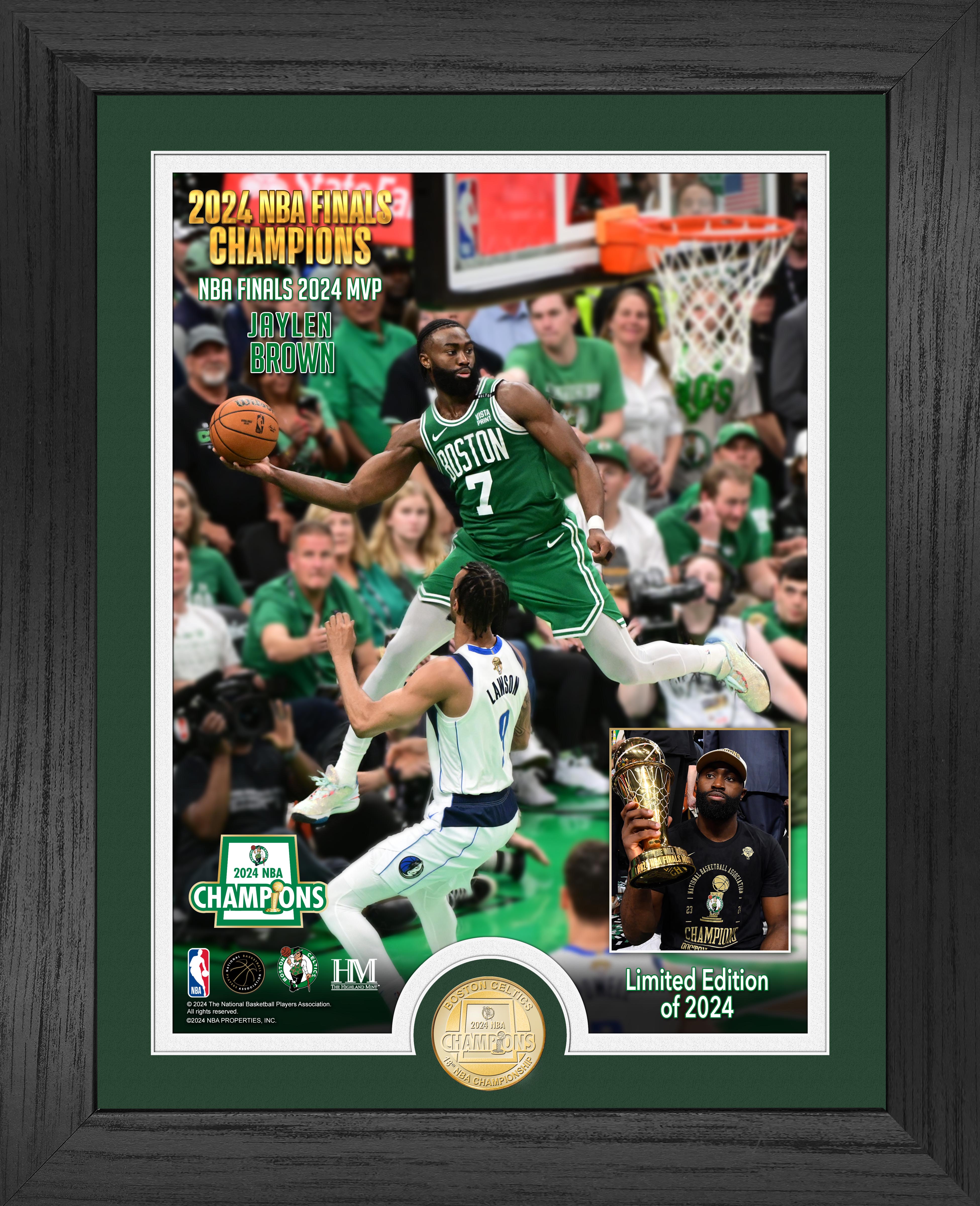 Jaylen Brown Boston Celtics 2024 NBA Finals MVP Bronze Coin Photo Mint - Sports Collectibles, Sports Memorabilia, Sports Fan Shop, Sports Gifts