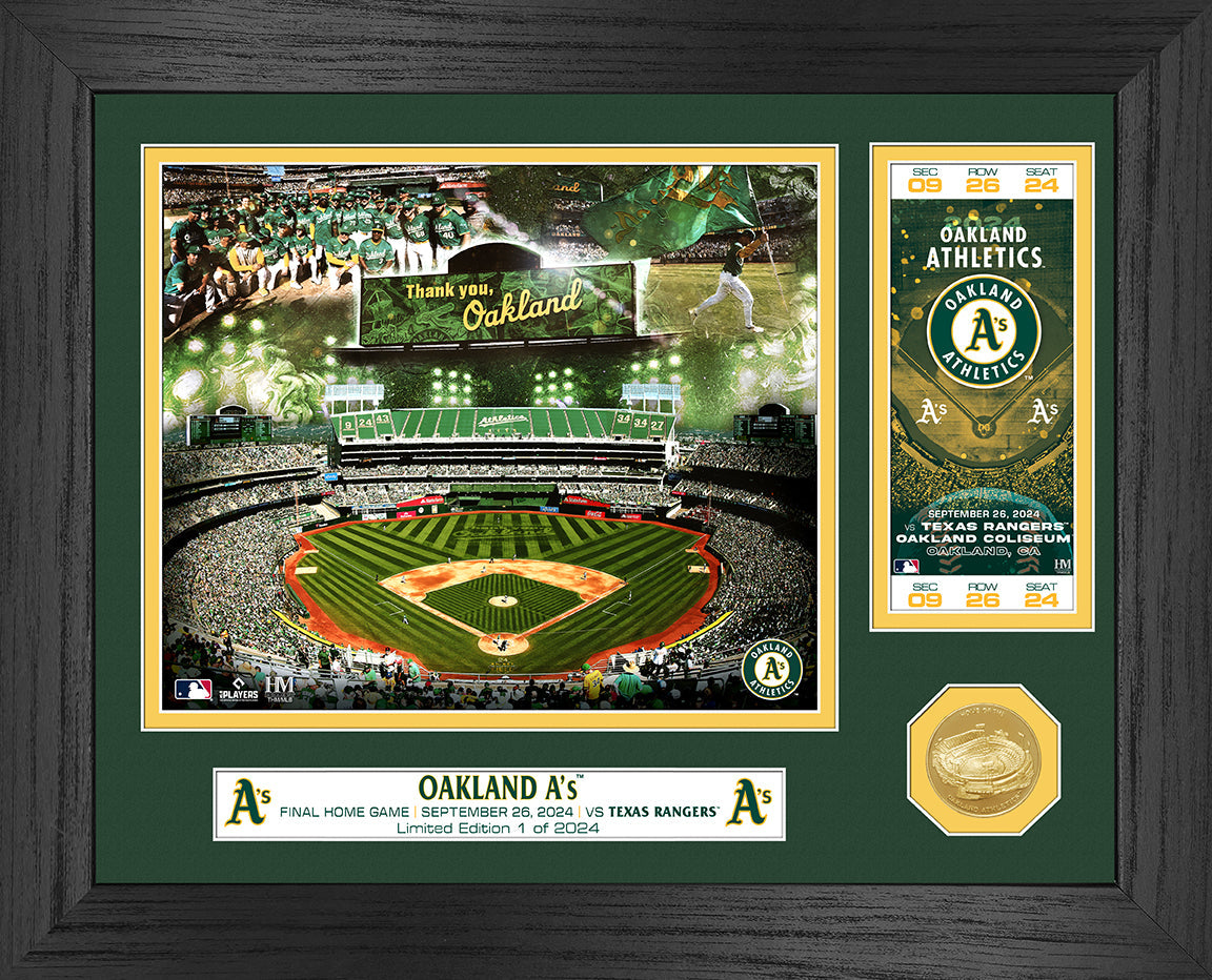 Oakland A's Final Home Game Bronze Coin Photo Mint - Sports Collectibles, Sports Memorabilia, Sports Fan Shop, Sports Gifts