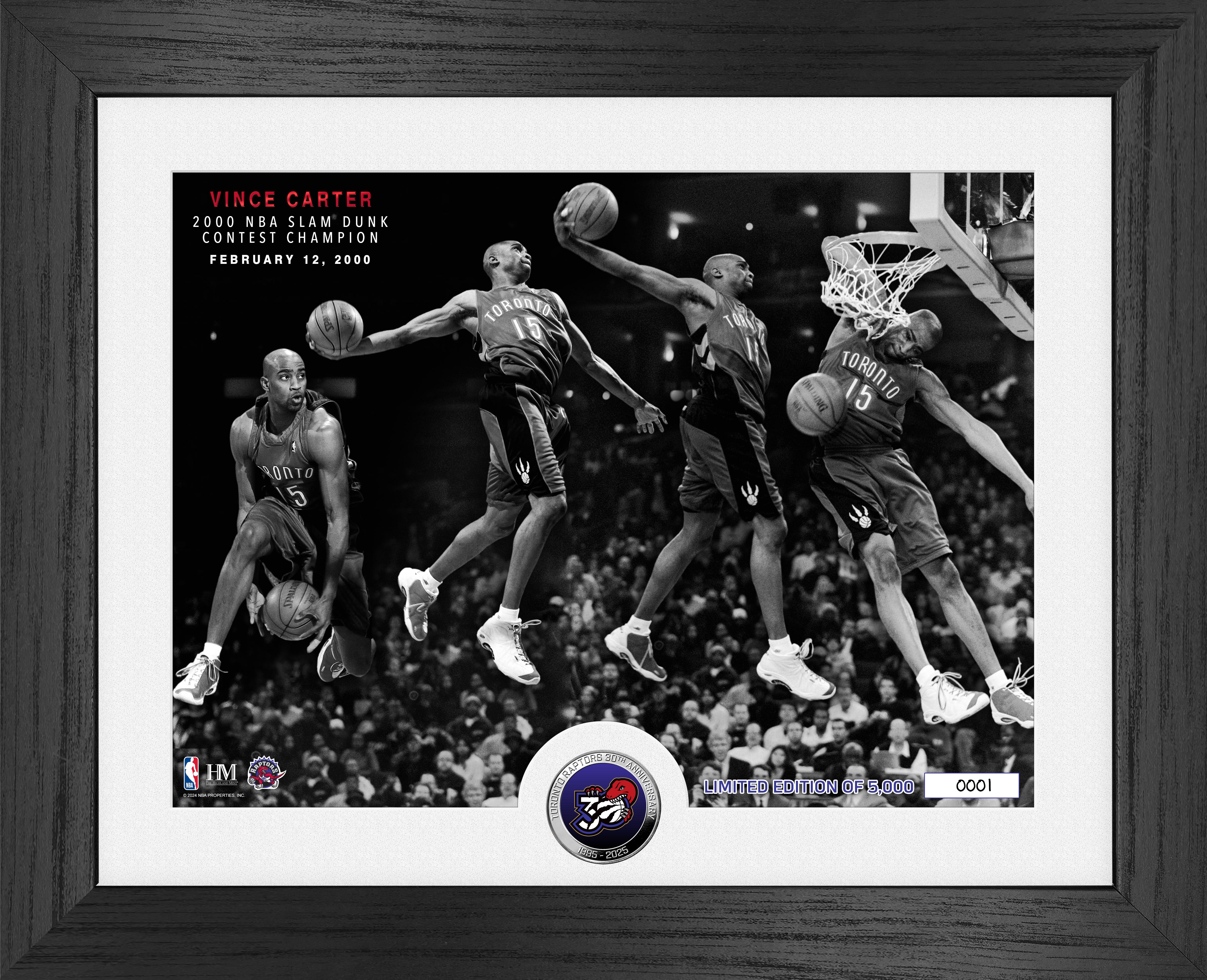 Vince Carter Slam Dunk Contest Silver Coin Photo Mint - Sports Collectibles, Sports Memorabilia, Sports Fan Shop, Sports Gifts