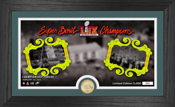 Philadelphia Eagles Super Bowl LIX Championship Parade Pano Bronze Coin Photo Mint