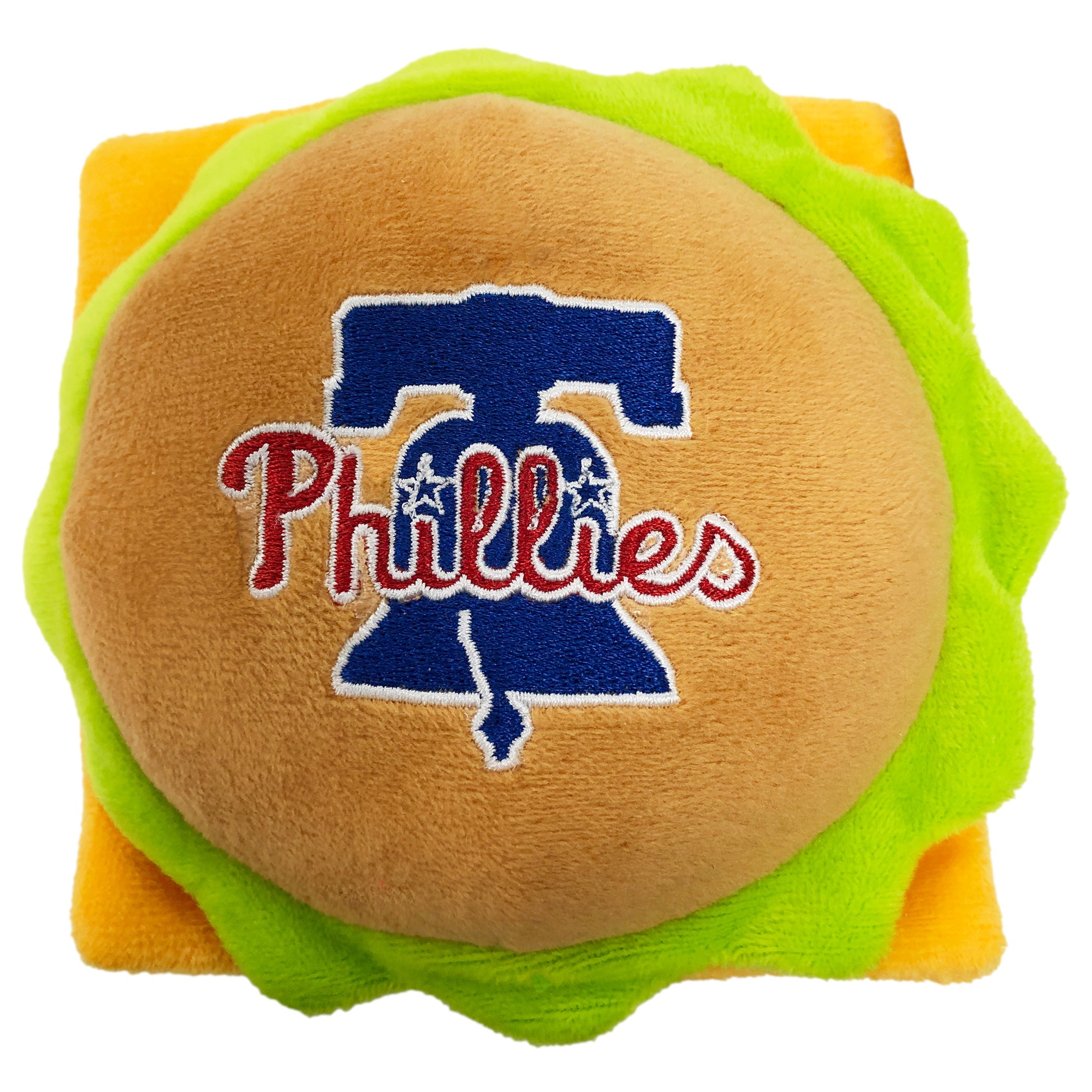 Philadelphia Phillies Hamburger Toy by Pets First - Sports Collectibles, Sports Memorabilia, Sports Fan Shop, Sports Gifts