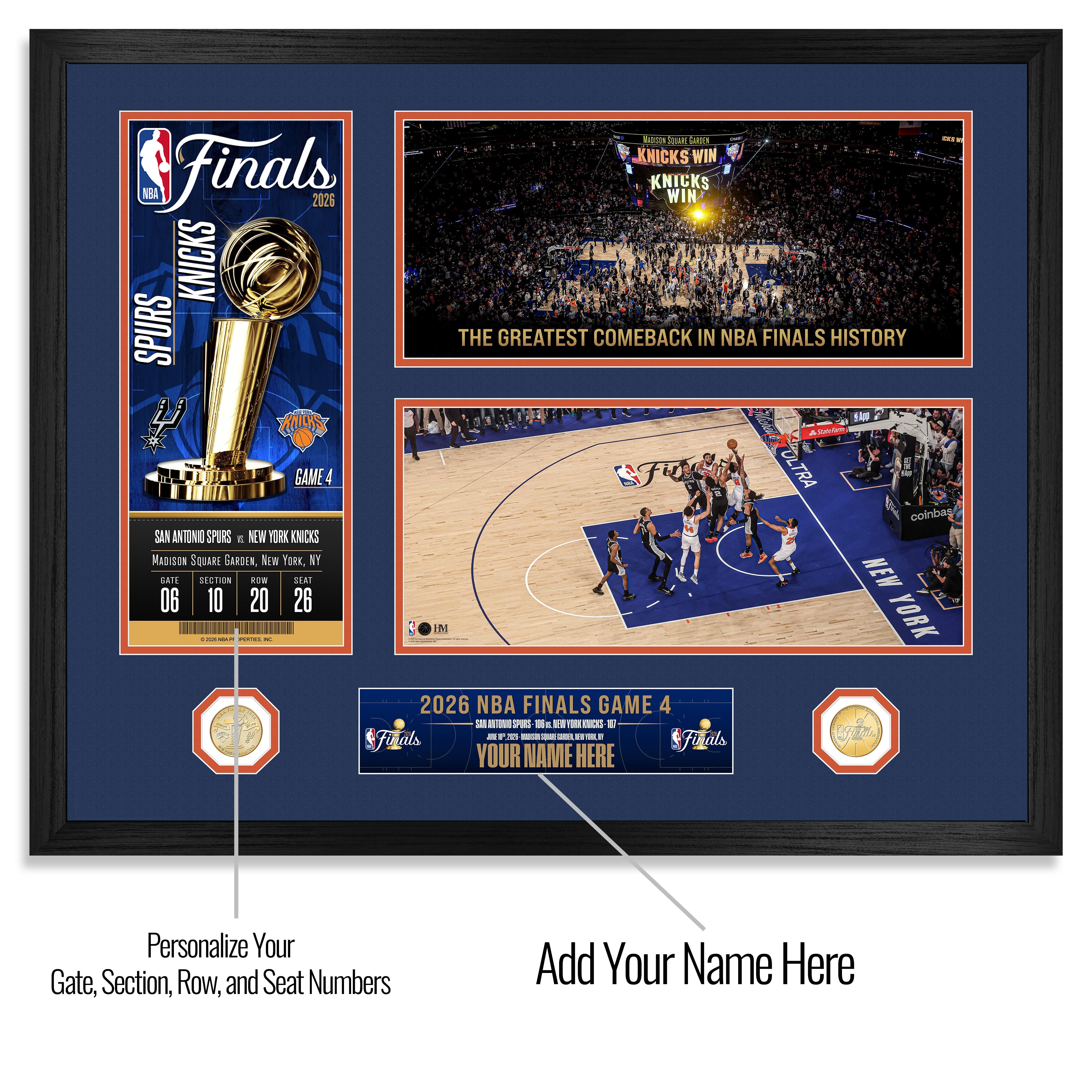 OG Anunoby Game Winner NBA Finals Game 4 Personalized Photo Mint - Sports Gifts, Sports Memorabilia, Sports Collectibles, Fan Shop