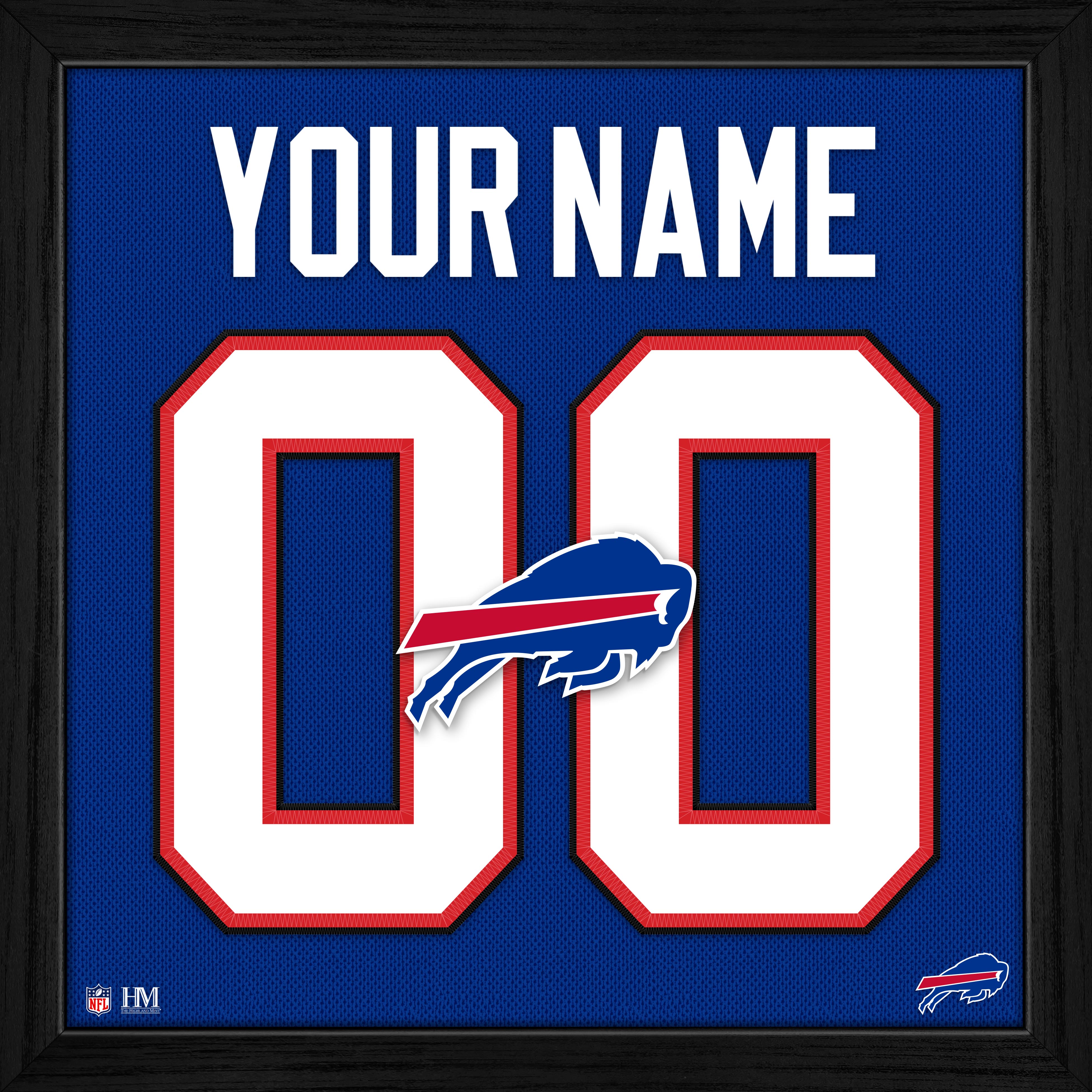 Buffalo Bills Personalized Impact Jersey Frame