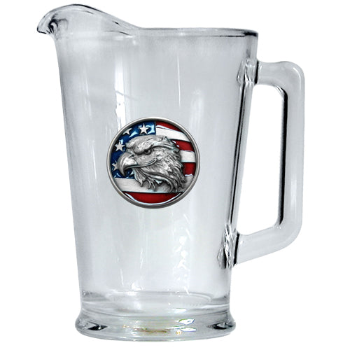 Eagle Head w/ Flag Pitcher - Sports Collectibles, Sports Memorabilia, Sports Fan Shop, Sports Gifts