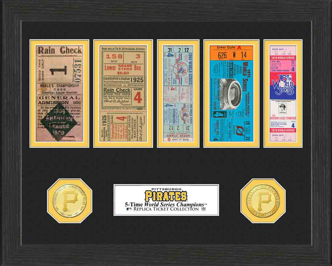 Pittsburgh Pirates World Series Ticket Collection - Sports Collectibles, Sports Memorabilia, Sports Fan Shop, Sports Gifts