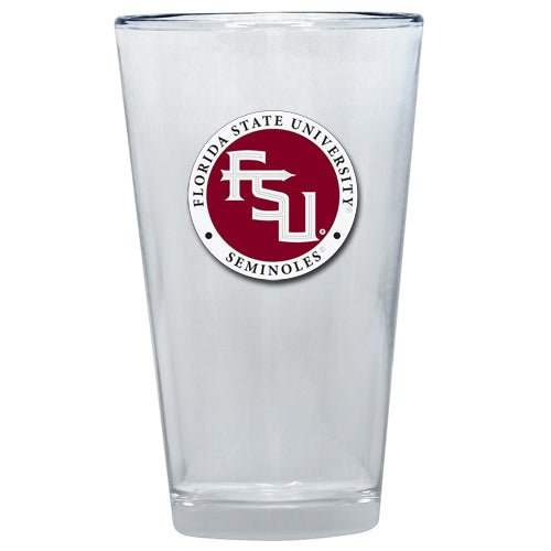 Florida State University FSU Logo Pint Glass - Sports Gifts, Sports Memorabilia, Sports Collectibles, Fan Shop
