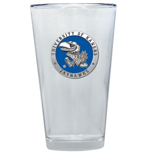 University of Kansas Pint Glass - Sports Gifts, Sports Memorabilia, Sports Collectibles, Fan Shop