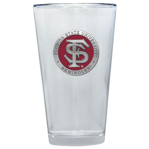 Florida State University FS Logo Pint Glass - Sports Gifts, Sports Memorabilia, Sports Collectibles, Fan Shop