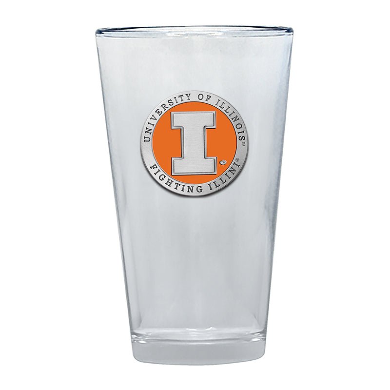 University of Illinois Pint Glass - Sports Gifts, Sports Memorabilia, Sports Collectibles, Fan Shop