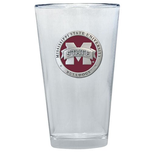 Mississippi State University Bulldogs "M" Logo Pint Glass - Sports Gifts, Sports Memorabilia, Sports Collectibles, Fan Shop