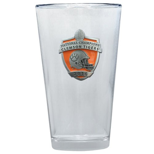 Clemson University National Champions 2016 Pint Glass - Sports Gifts, Sports Memorabilia, Sports Collectibles, Fan Shop