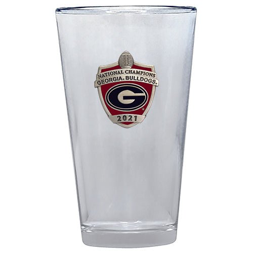 2021 Georgia Football Championship Pint Glass - Sports Gifts, Sports Memorabilia, Sports Collectibles, Fan Shop