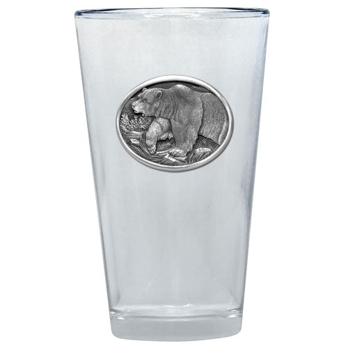 Grizzly Bear Pint Glass - Sports Collectibles, Sports Memorabilia, Sports Fan Shop, Sports Gifts
