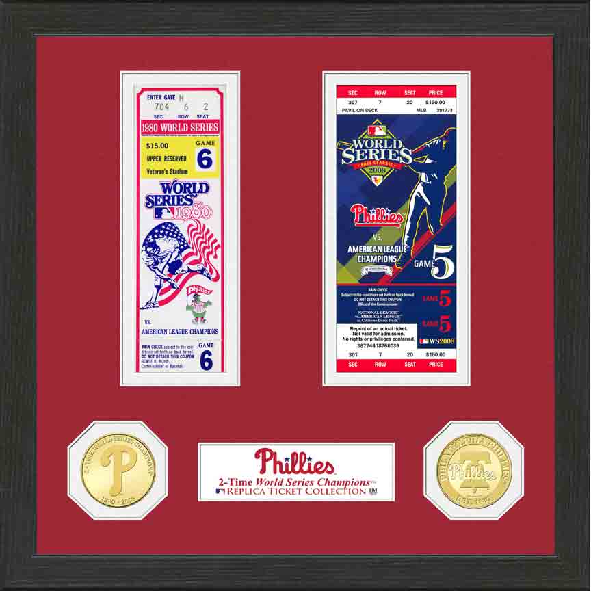 Philadelphia Phillies World Series Ticket Collection - Sports Collectibles, Sports Memorabilia, Sports Fan Shop, Sports Gifts