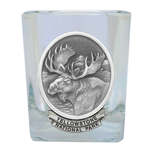 Moose Yellowstone National Park Prism Rock Glass - Sports Collectibles, Sports Memorabilia, Sports Fan Shop, Sports Gifts