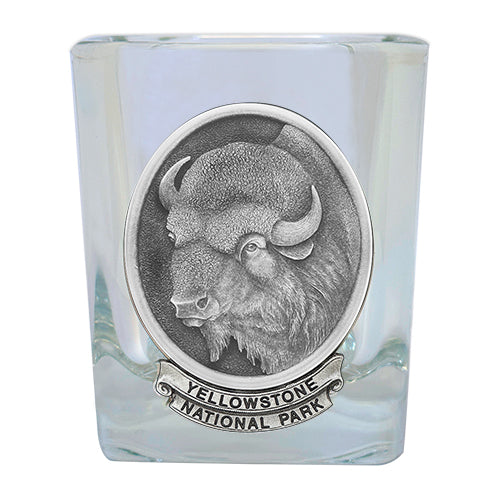 Buffalo Yellowstone National Park Prism Rock Glass - Sports Collectibles, Sports Memorabilia, Sports Fan Shop, Sports Gifts