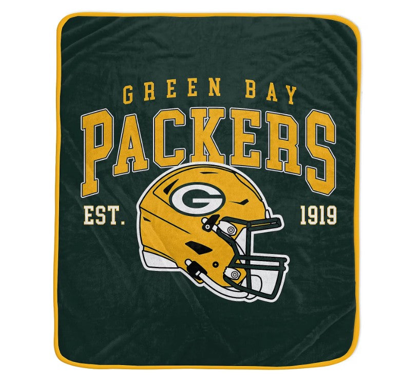 Green Bay Packers 50" x 60" Campaign Fleece Blanket - Sports Gifts, Sports Memorabilia, Sports Collectibles, Fan Shop