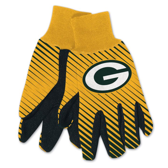 Green Bay Packers Adult Two-Tone Gloves - Sports Collectibles, Sports Memorabilia, Sports Fan Shop, Sports Gifts