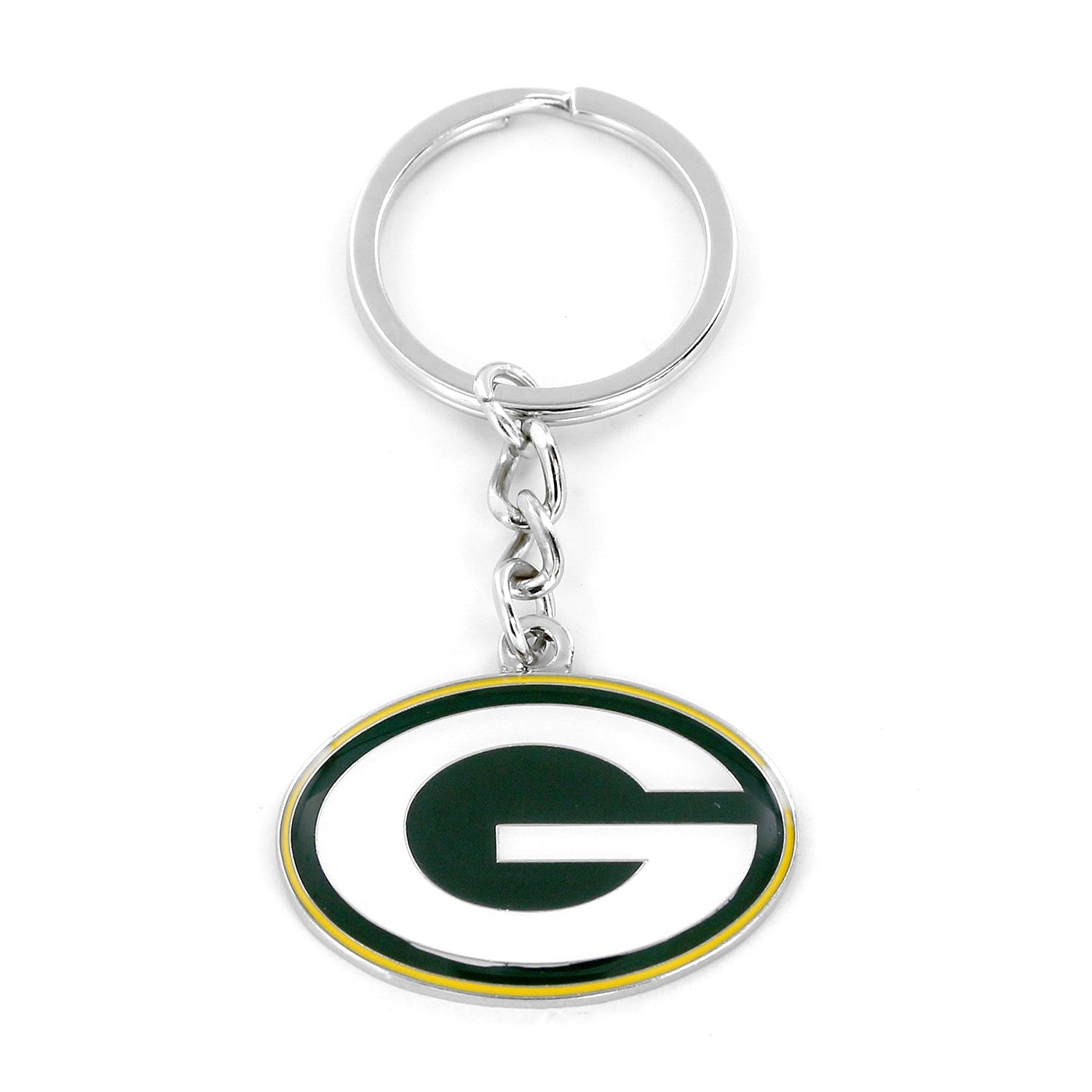 Green Bay Packers Metal Logo Keychain - Sports Collectibles, Sports Memorabilia, Sports Fan Shop, Sports Gifts