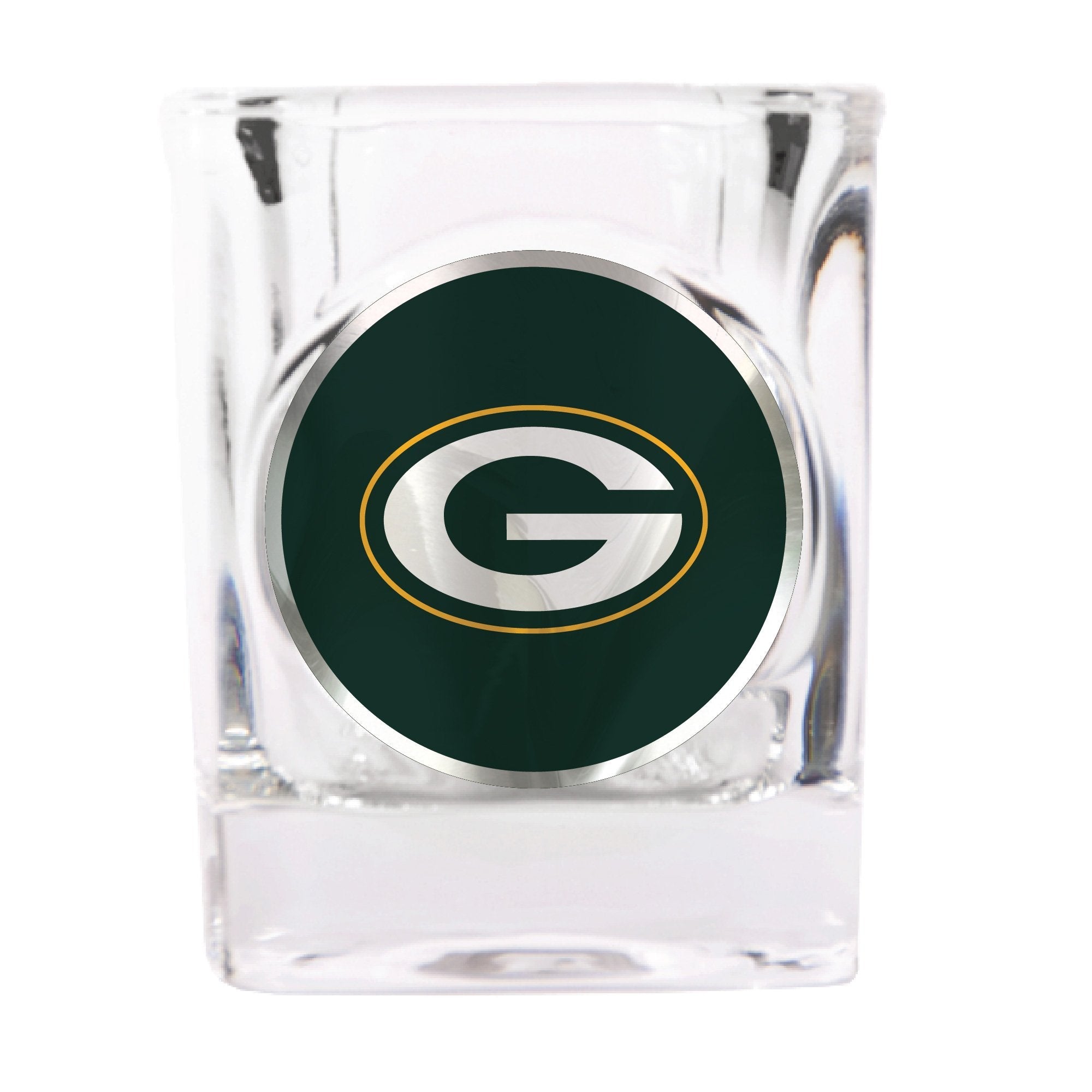 Green Bay Packers Square Shot Glass - Sports Collectibles, Sports Memorabilia, Sports Fan Shop, Sports Gifts
