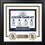 MLB Baseball Photo Picture Frame Kit - San Diego Padres (White Matting, Navy Trim)