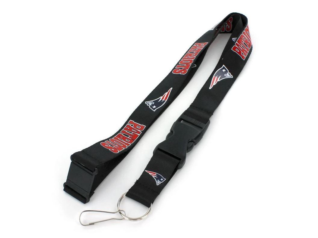 New England Patriots Black Lanyard - Sports Collectibles, Sports Memorabilia, Sports Fan Shop, Sports Gifts