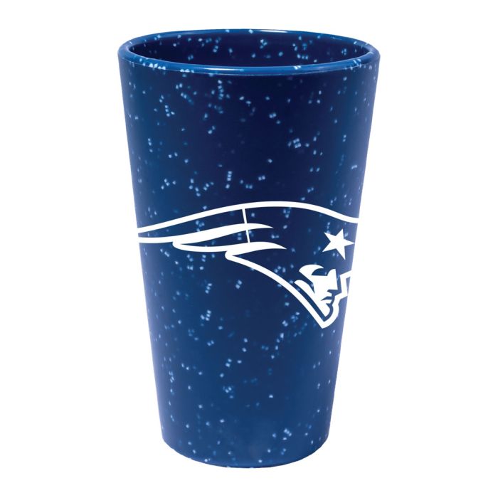 New England Patriots 16 oz Team Color Silicone Pint Glass - Sports Collectibles, Sports Memorabilia, Sports Fan Shop, Sports Gifts