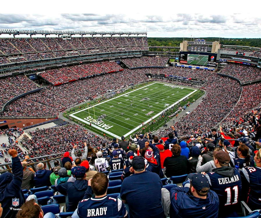 New England Patriots Gillette Stadium In the Crowd 8" x 10" Football Photo - Sports Collectibles, Sports Memorabilia, Sports Fan Shop, Sports Gifts