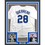 Framed Autographed/Signed Pedro Guerrero 35x39 Los Angeles LA White Baseball Jersey Beckett BAS COA