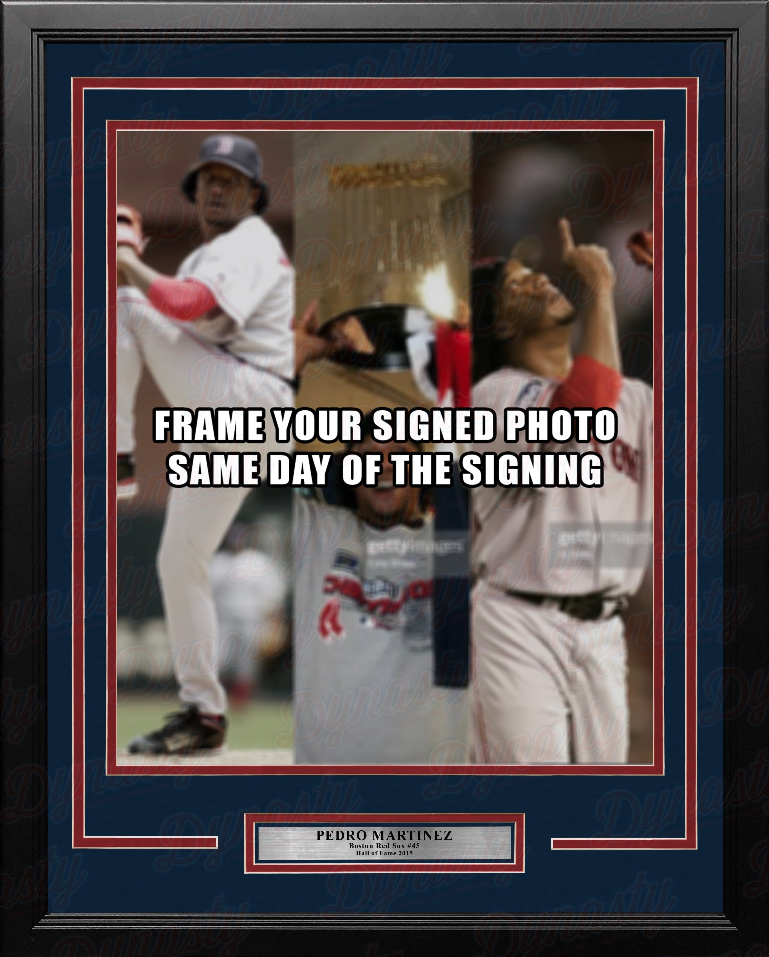 Pedro Martinez Boston Red Sox Photo Frame Kit - Sports Collectibles, Sports Memorabilia, Sports Fan Shop, Sports Gifts