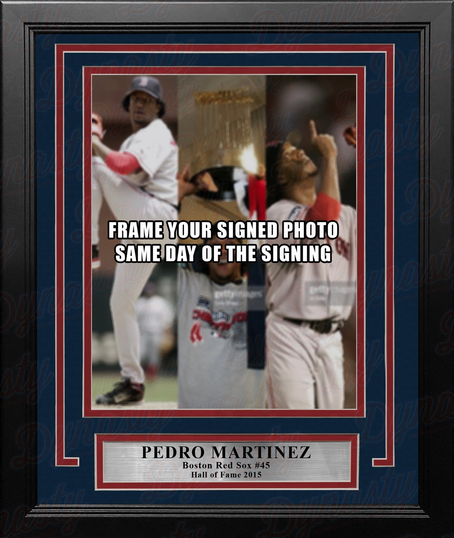 Pedro Martinez Boston Red Sox Photo Frame Kit - Sports Collectibles, Sports Memorabilia, Sports Fan Shop, Sports Gifts
