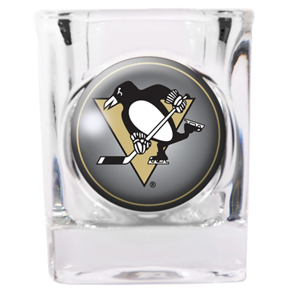 Pittsburgh Penguins Square Shot Glass - Sports Collectibles, Sports Memorabilia, Sports Fan Shop, Sports Gifts