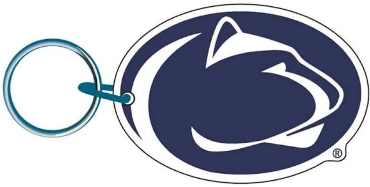 Penn State Nittany Lions Acrylic Logo Keychain - Sports Collectibles, Sports Memorabilia, Sports Fan Shop, Sports Gifts