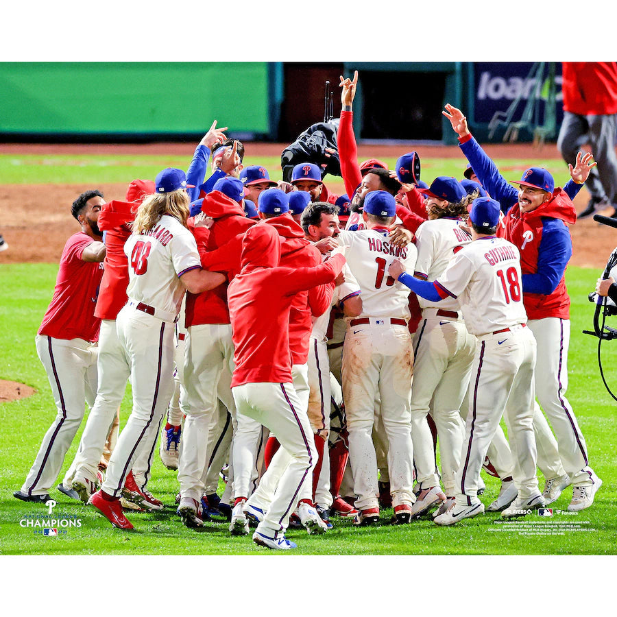 Philadelphia Phillies 2022 National League Champions Celebration 8" x 10" Baseball Photo - Sports Collectibles, Sports Memorabilia, Sports Fan Shop, Sports Gifts