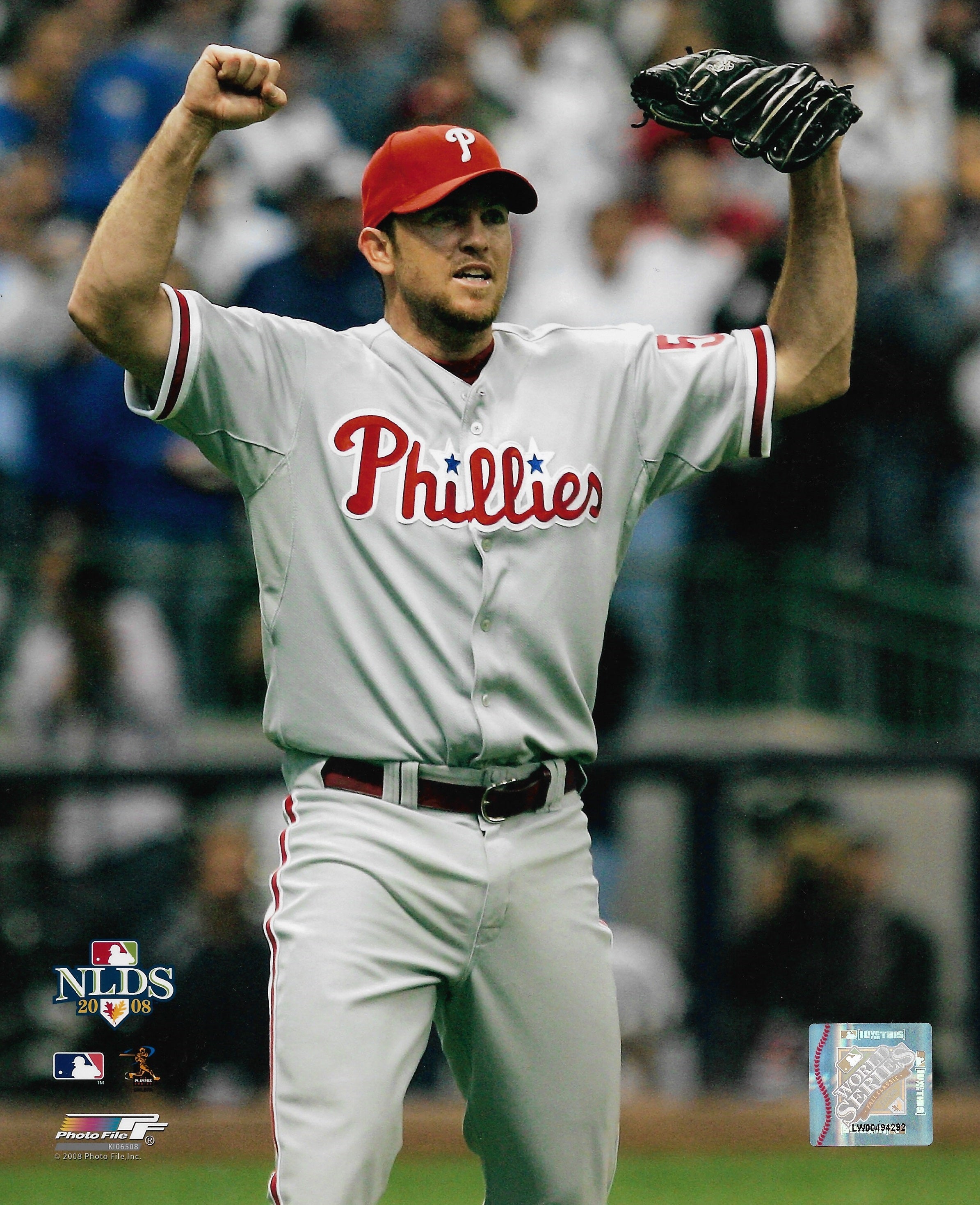 Brad Lidge 2008 Playoff Action Philadelphia Phillies 8" x 10" Baseball Photo - Sports Collectibles, Sports Memorabilia, Sports Fan Shop, Sports Gifts