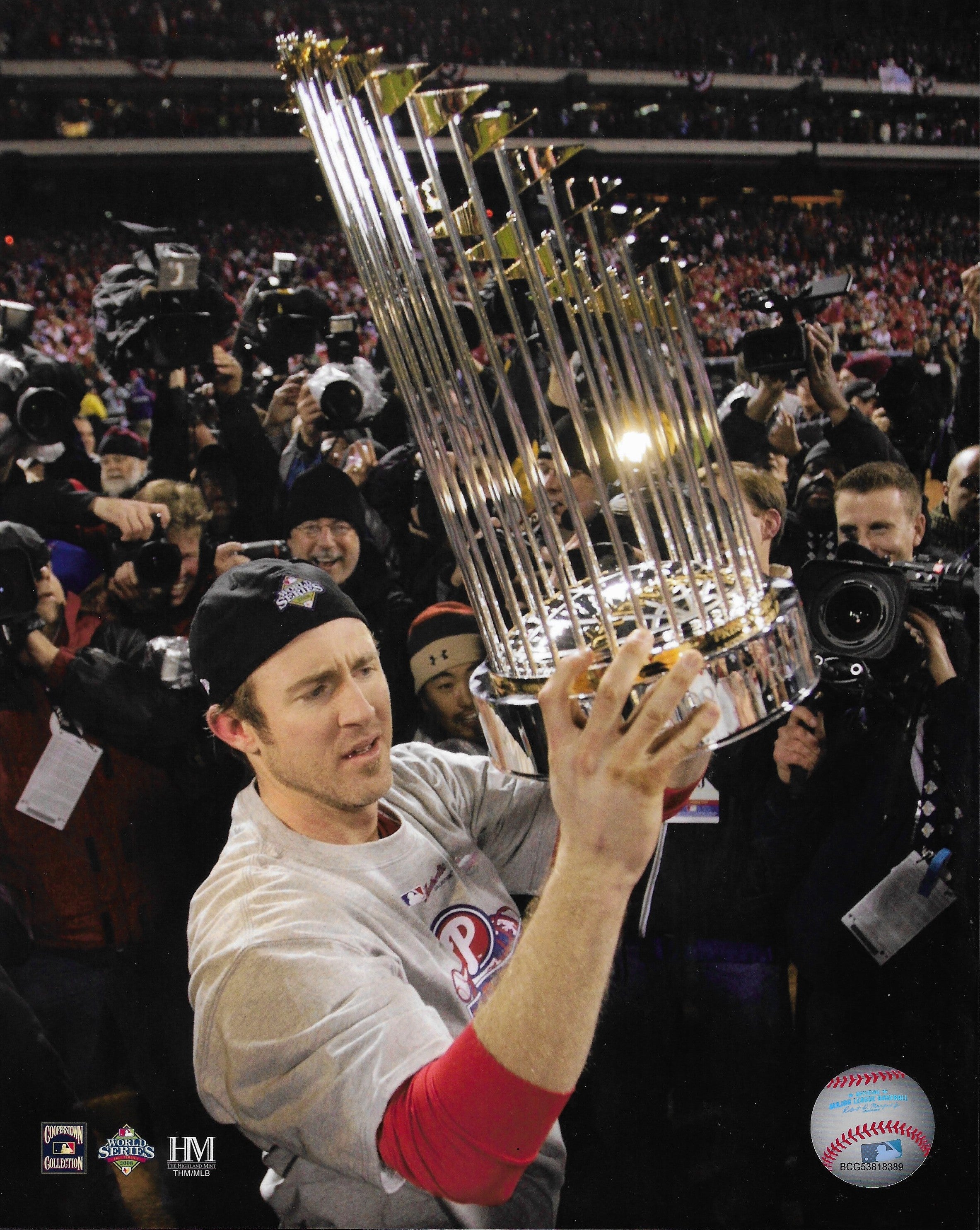 Chase Utley World Series Celebration Phillies Officially Licensed Photo - Sports Gifts, Sports Memorabilia, Sports Collectibles, Fan Shop