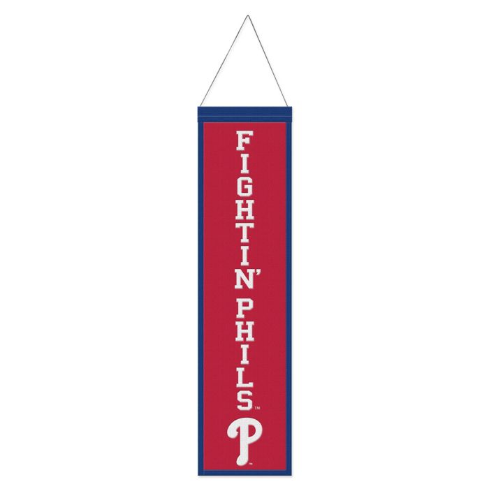 Philadelphia Phillies 8" x 32" Wool Banner - Sports Collectibles, Sports Memorabilia, Sports Fan Shop, Sports Gifts