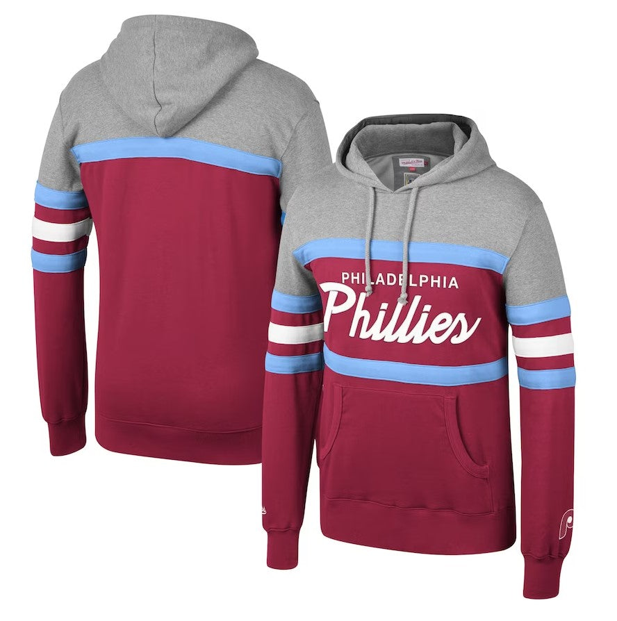 Philadelphia Phillies Mitchell & Ness Head Coach Hoodie - Sports Collectibles, Sports Memorabilia, Sports Fan Shop, Sports Gifts