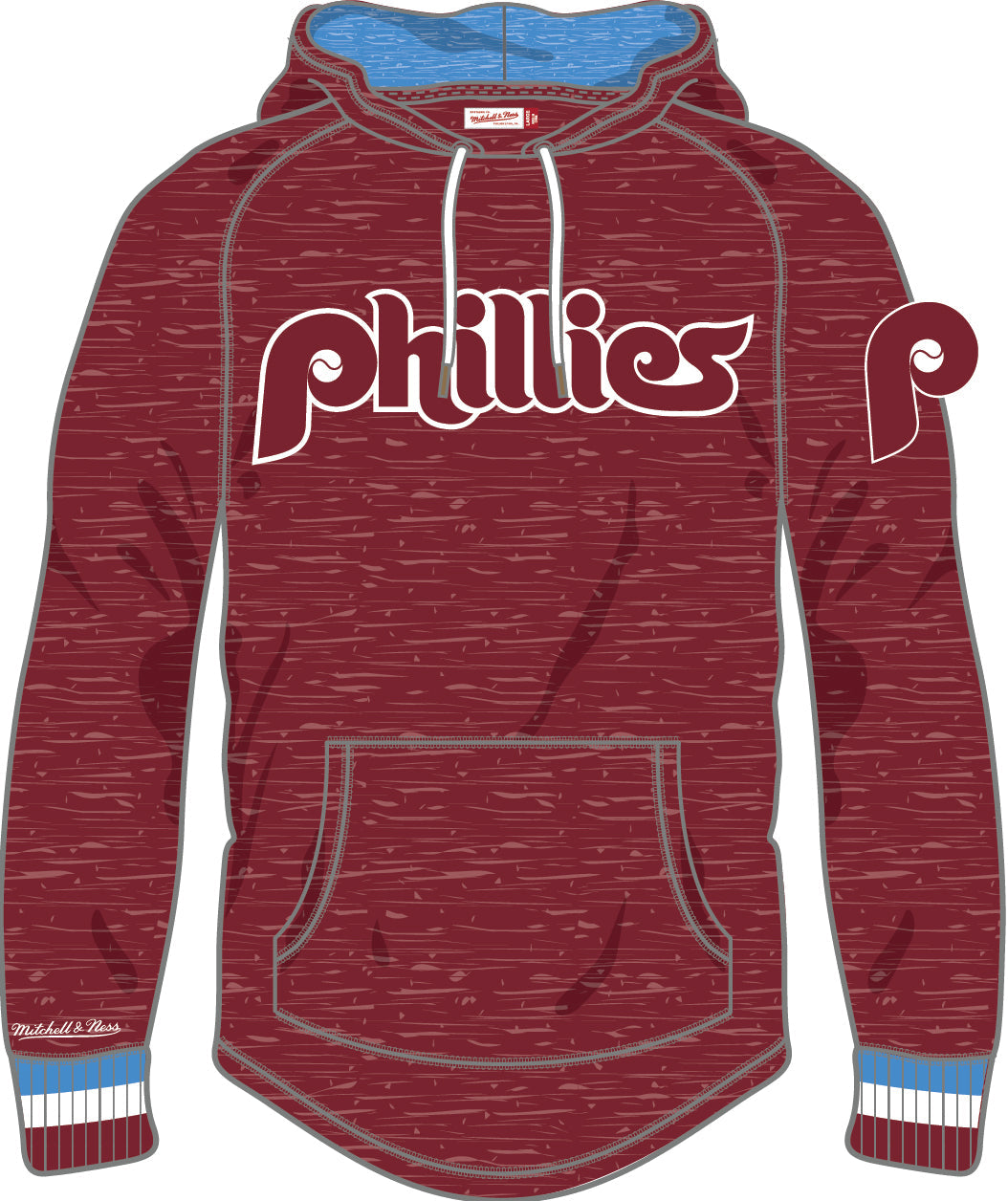 Philadelphia Phillies Mitchell & Ness Legendary Slub Long-Sleeve Hoodie - Sports Collectibles, Sports Memorabilia, Sports Fan Shop, Sports Gifts