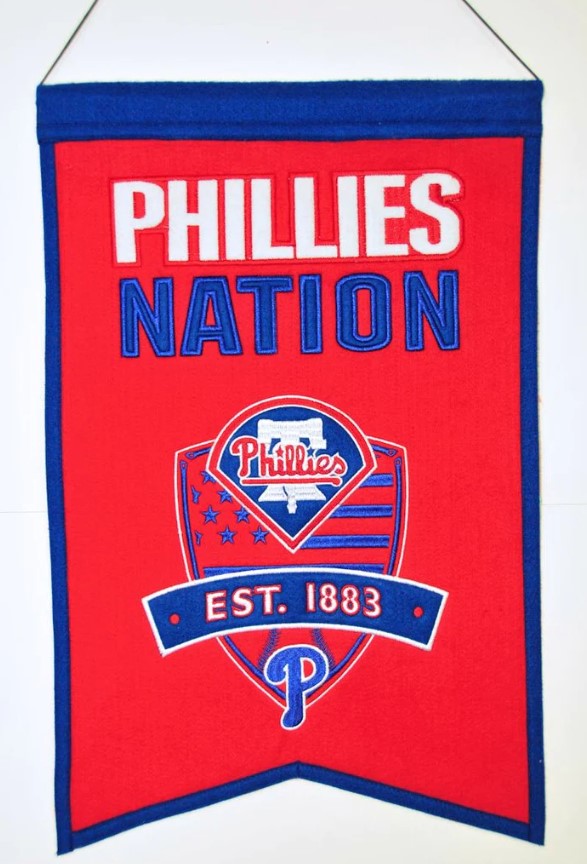 Philadelphia Phillies Nations Banner - Sports Collectibles, Sports Memorabilia, Sports Fan Shop, Sports Gifts