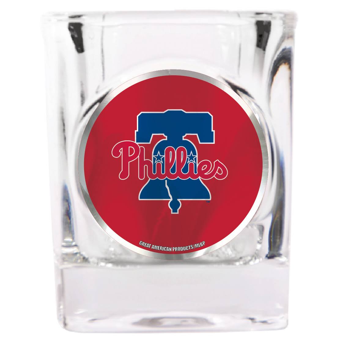 Philadelphia Phillies Square Shot Glass - Sports Collectibles, Sports Memorabilia, Sports Fan Shop, Sports Gifts