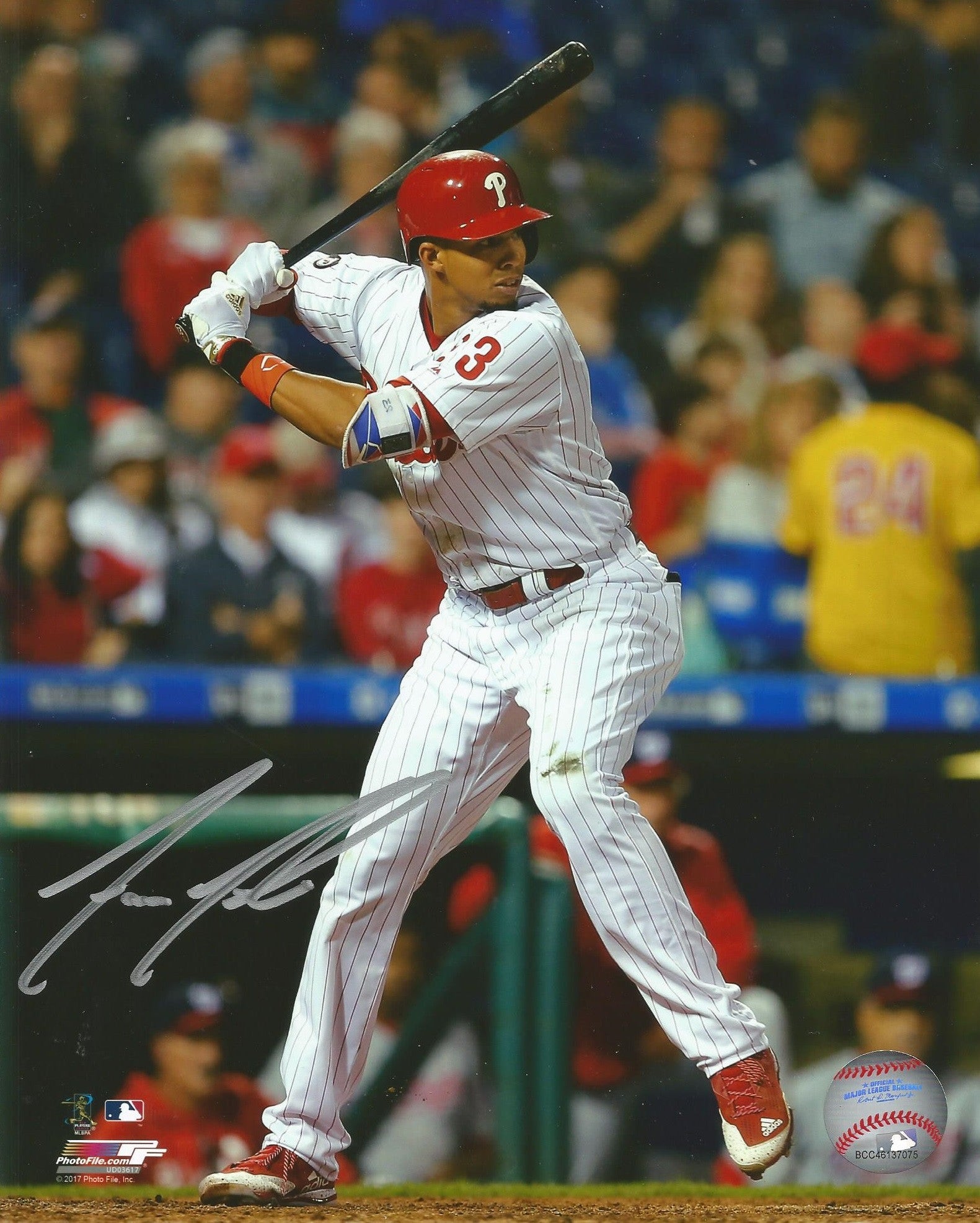 Aaron Altherr At-Bat Autographed Philadelphia Phillies 16" x 20" Baseball Photo - Sports Collectibles, Sports Memorabilia, Sports Fan Shop, Sports Gifts
